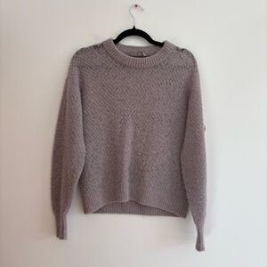 Everlane Cocoon Crew Alpaca Wool Sweater Lilac Purple Minimalist Quiet Luxury S